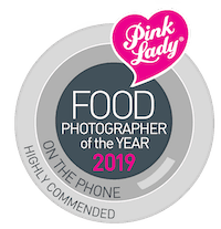 pink lady highly commended, food photo award