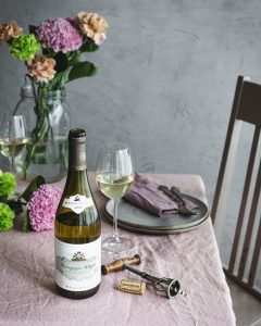 albert bichot viini, bourgogne aligoté , katkarapuskagen