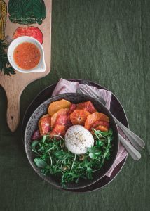 burrata-veriappelsiinisalaatti, burrata-salaatti, veriappelsiinisalaatti, veriappelsiinireseptejä, veriappelsiinit
