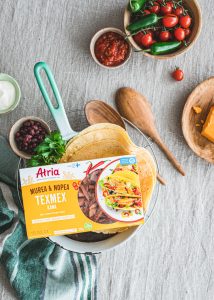 enchilladapannu, atria murea ja nopea kana texmex, kanaenchilladas, enchilladasresepti, nopea texmex-arkiruoka, alle 20 minuutin arkiruoka