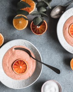 veriappelsiinivispipuuro, veriappelsiinijälkiruoka
