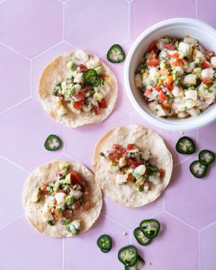 jättikatkarapuceviche, ceviche, jättikatkaravut, alkuruoka,