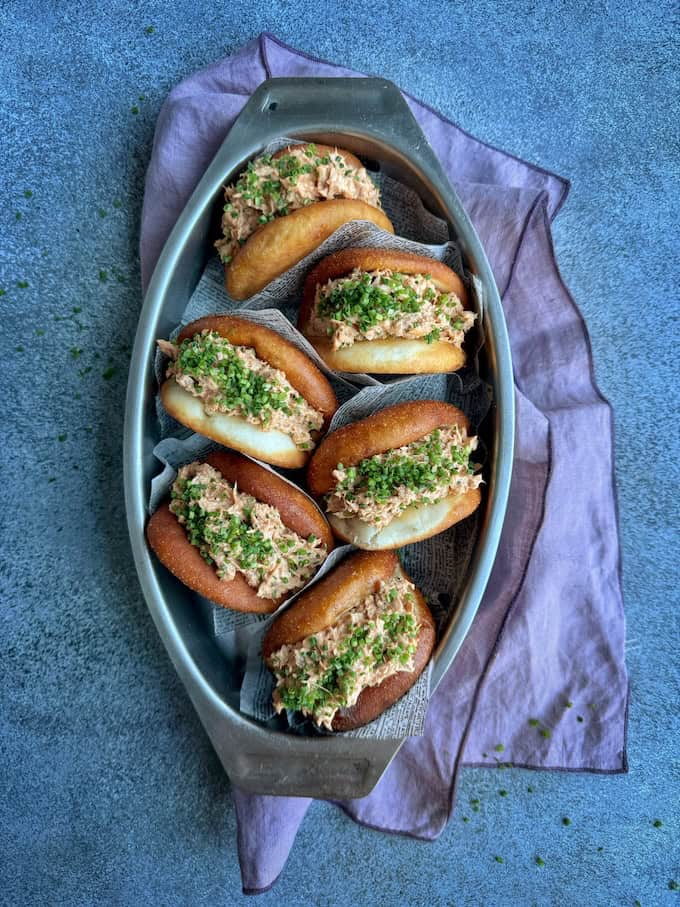 friteeratut bao bundt, bao bunsen täyte , tonnikalatäyte bao buneille, helpot bao bunit, 