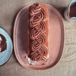 tiramisu, tiramisukääretorttu, suklaakääretorttu, juhlava kääretorttu, kääretorttukakku
